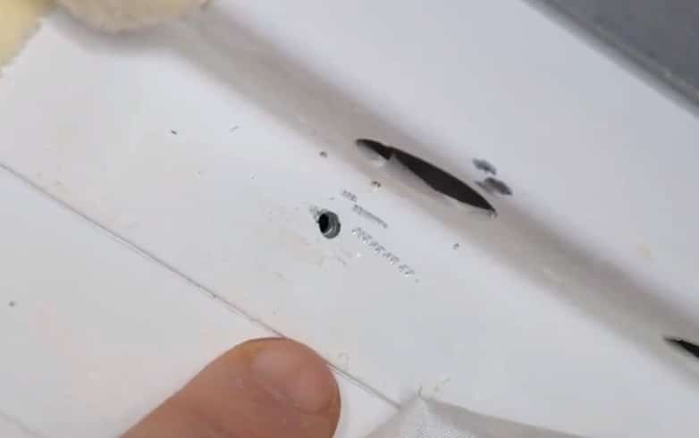 Rússia acusa astronauta da Nasa de ter feito buraco encontrado no módulo russo Soyuz MS-09. Imagem: NASATV