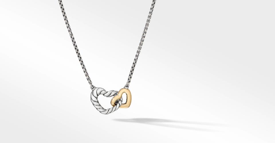 <p><a href="https://go.redirectingat.com?id=74968X1596630&url=https%3A%2F%2Fwww.davidyurman.com%2Fwomens%2Fnecklaces%2Fcable-collectibles-interlocking-heart-necklace-in-sterling-silver-with-18k-yellow-gold-16.4mm-N17022%2BS8.html&sref=https%3A%2F%2Fwww.womenshealthmag.com%2Fstyle%2Fg33770206%2Fgifts-for-wife%2F" rel="nofollow noopener" target="_blank" data-ylk="slk:Shop Now;elm:context_link;itc:0;sec:content-canvas" class="link ">Shop Now</a></p><p>Cable Collectibles Interlocking Heart Necklace</p><p>davidyurman.com</p><p>$375.00</p>