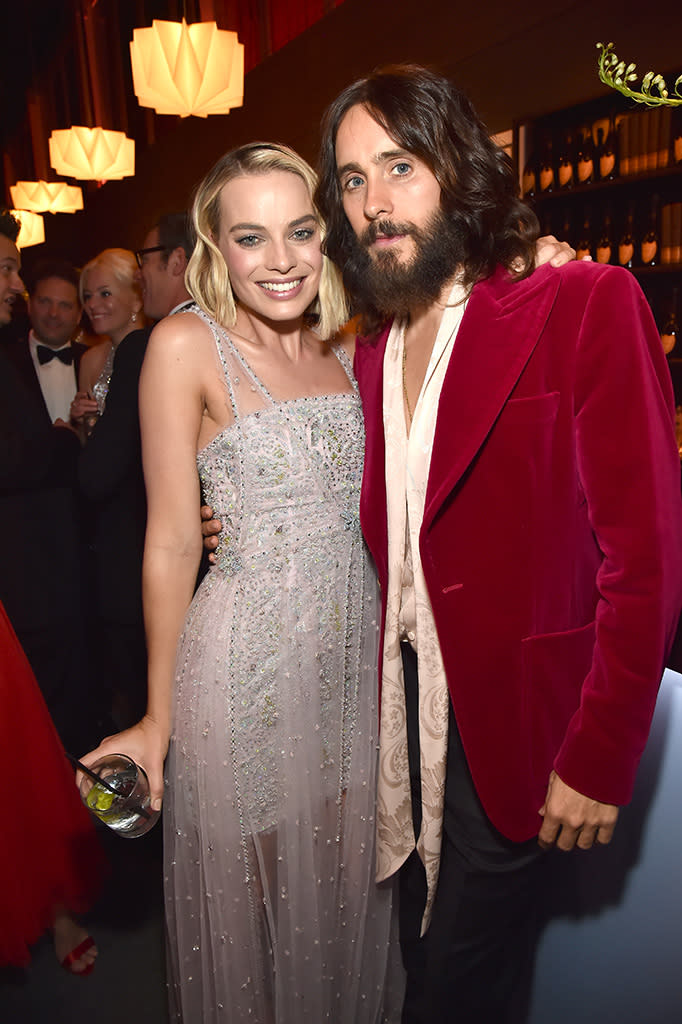 <p>Harley Quinn and the Joker reunited at the <em>Vanity Fair</em> party. (Photo: Kevin Mazur/VF18/WireImage) </p>