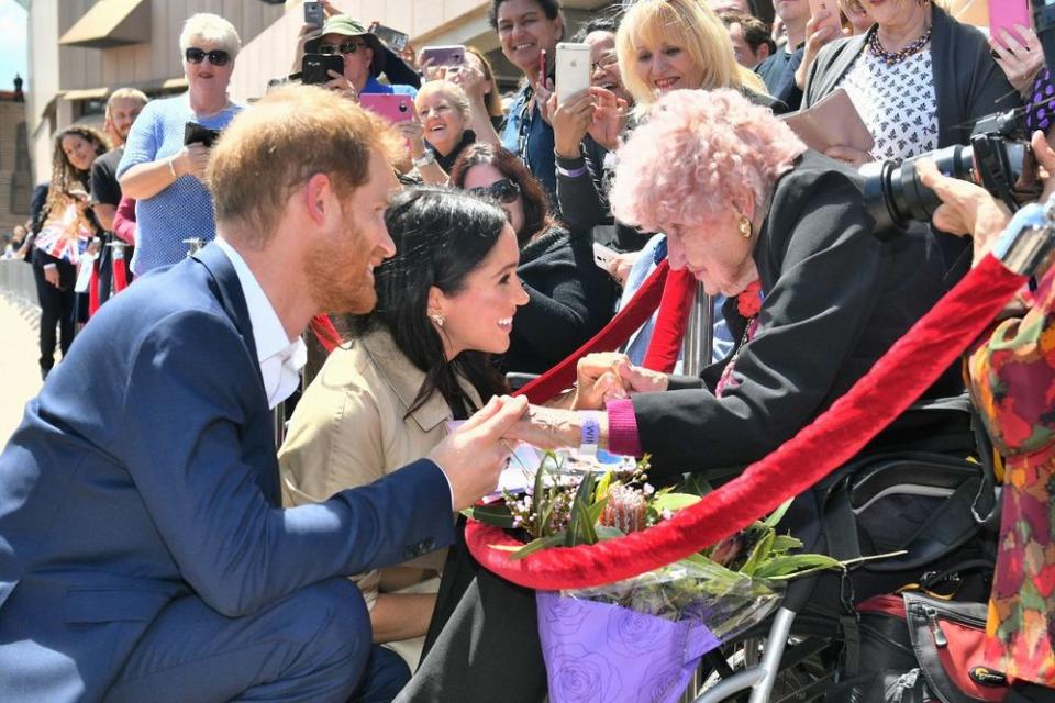 Prince Harry, Meghan Markle and Daphne Dunne