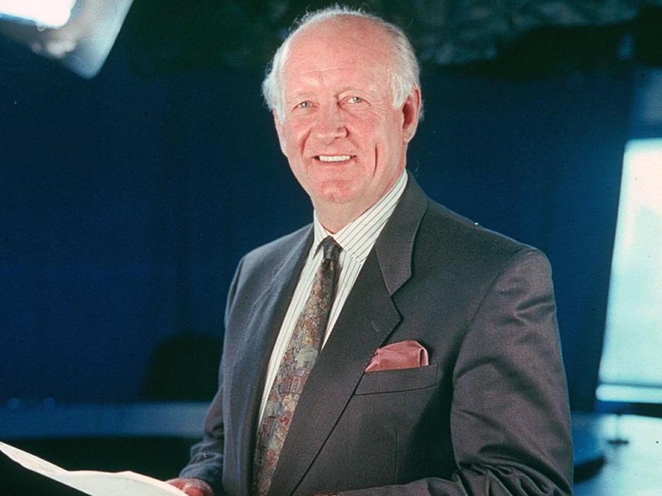 Frank Bough ‘excelled as a live presenter for many years’, the BBC said in a tribute (Rex Features)