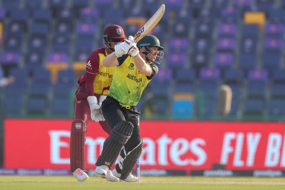 David Warner made a match-winning unbeaten 89 for Australia against the West Indies (AP)