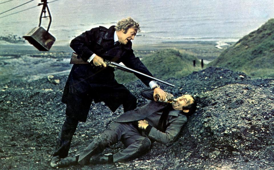 Michael Caine and Ian Hendry in Get Carter, the film adapted from Lewis’s novel - Alamy