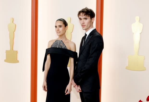 American actress Jennifer Connelly poses on the red carpet for as