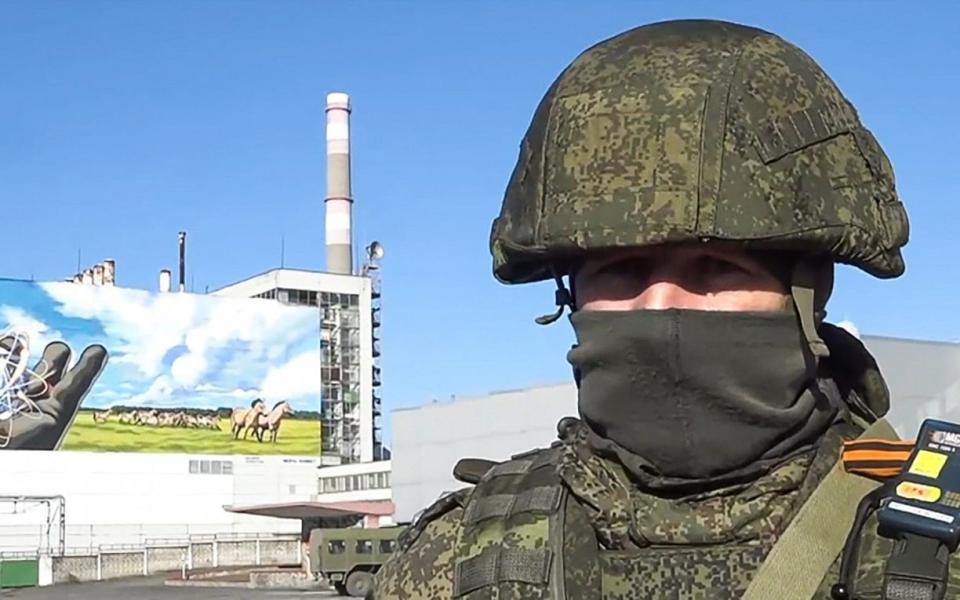 Russian soldier at the Chernobyl Nuclear Power Plant - Russian Defense Ministry