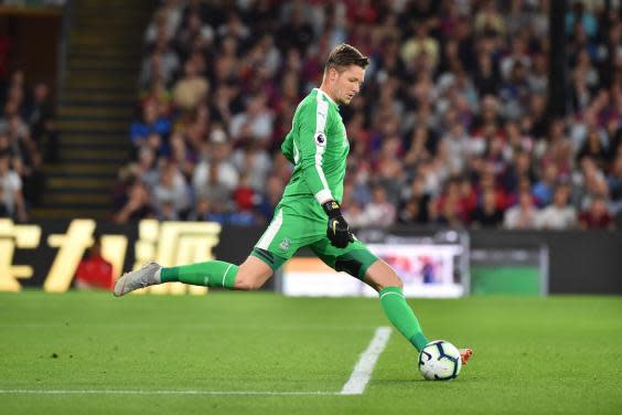 Hennessey in action for Palace earlier this season (AFP/Getty Images)