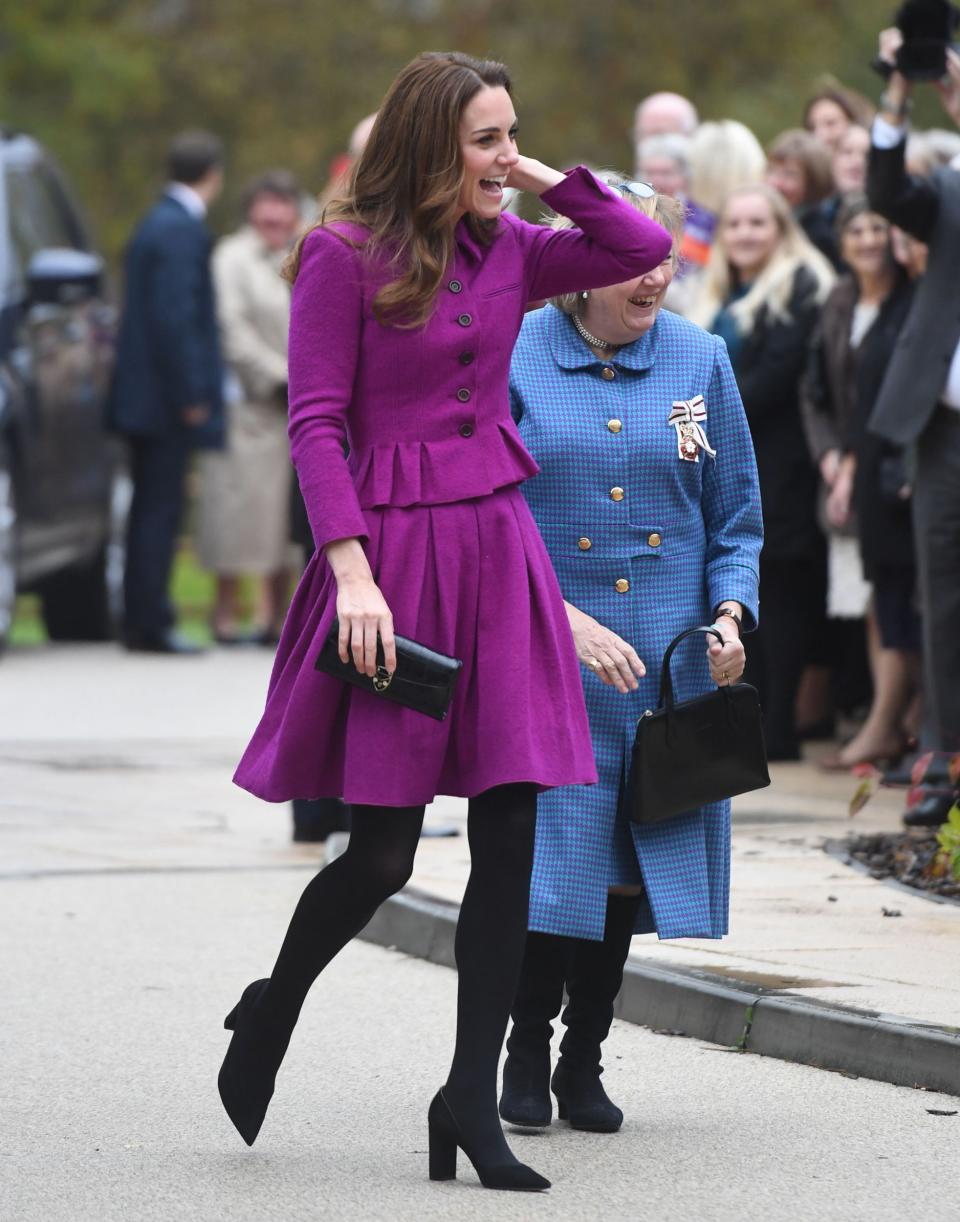 Kate visited site in Norfolk today (PA)