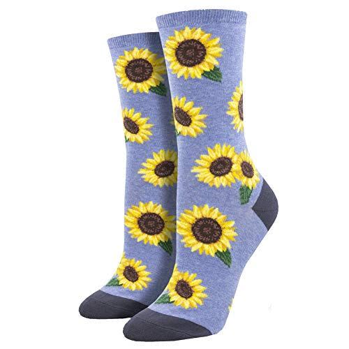 45) Women's Crew Socks More Blooming Sunflowers