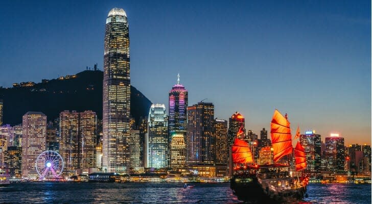 Hong Kong at night