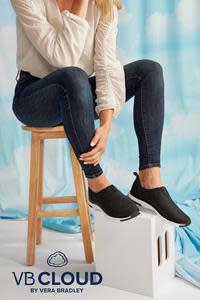 The VB Cloud Footwear collection features lightweight technology and was designed to simulate the comfort of walking on a cloud. The collection is available in classic solids and colorful prints in four washable slip-on styles.