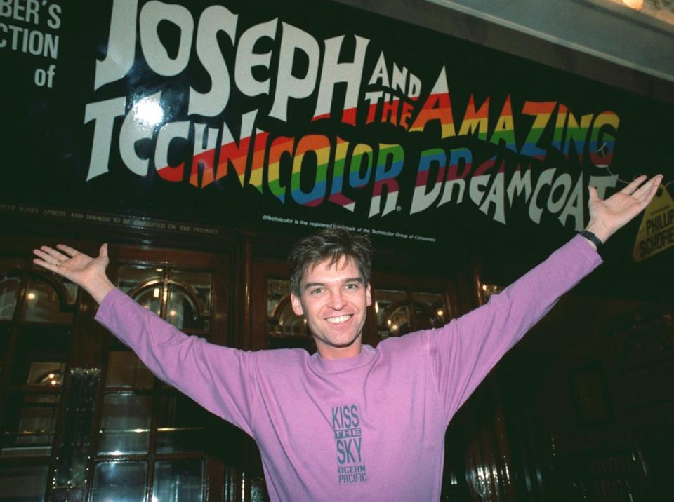 Phillip Schofield outside the London Palladium (PA)