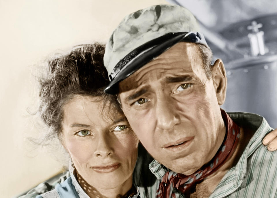 Katharine Hepburn and Humphrey Bogart star in John Huston's 1951 classic, The African Queen (Photo: Courtesy Everett Collection)
