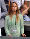 Kim Sears in the players box during day thirteen of the Wimbledon Championships at The All England Lawn Tennis and Croquet Club, Wimbledon.
