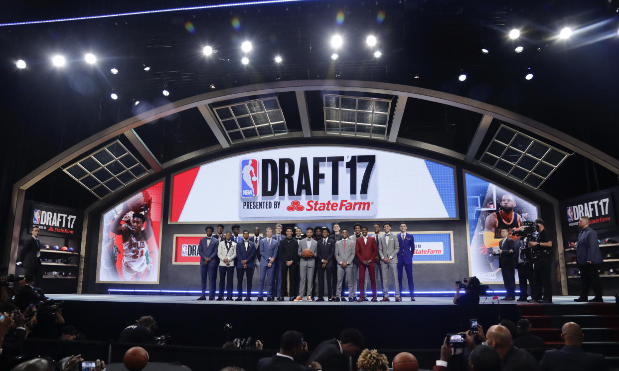 If approved, the NBA’s draft lottery changes would take effect in 2019. (AP)