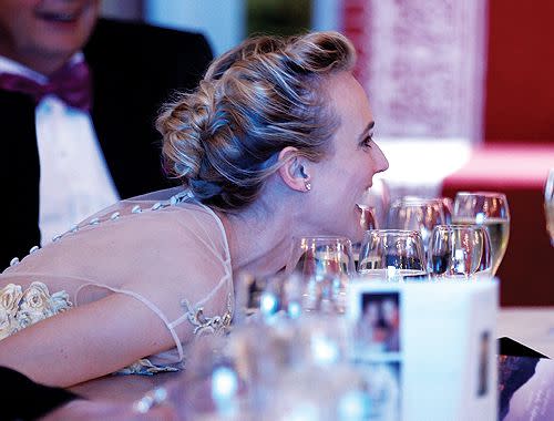Diane Kruger's reaction after Jackson buys the necklace for her. Credit: Getty Images.