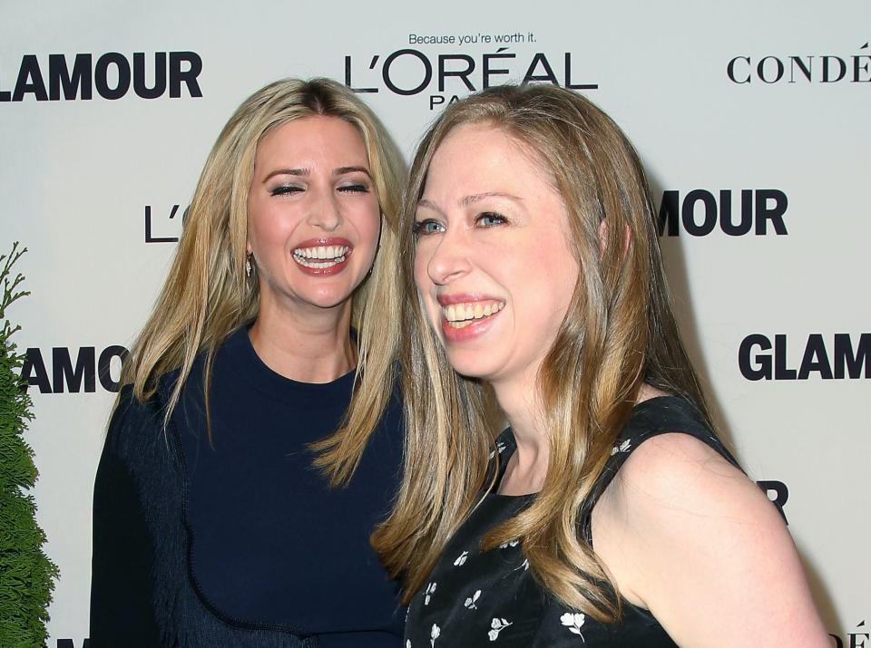 Ivanka Trump and Chelsea Clinton at the Glamour Women of the Year Awards, New York (10 November 2014)Photo by Aurora Rose/Starpix/REX