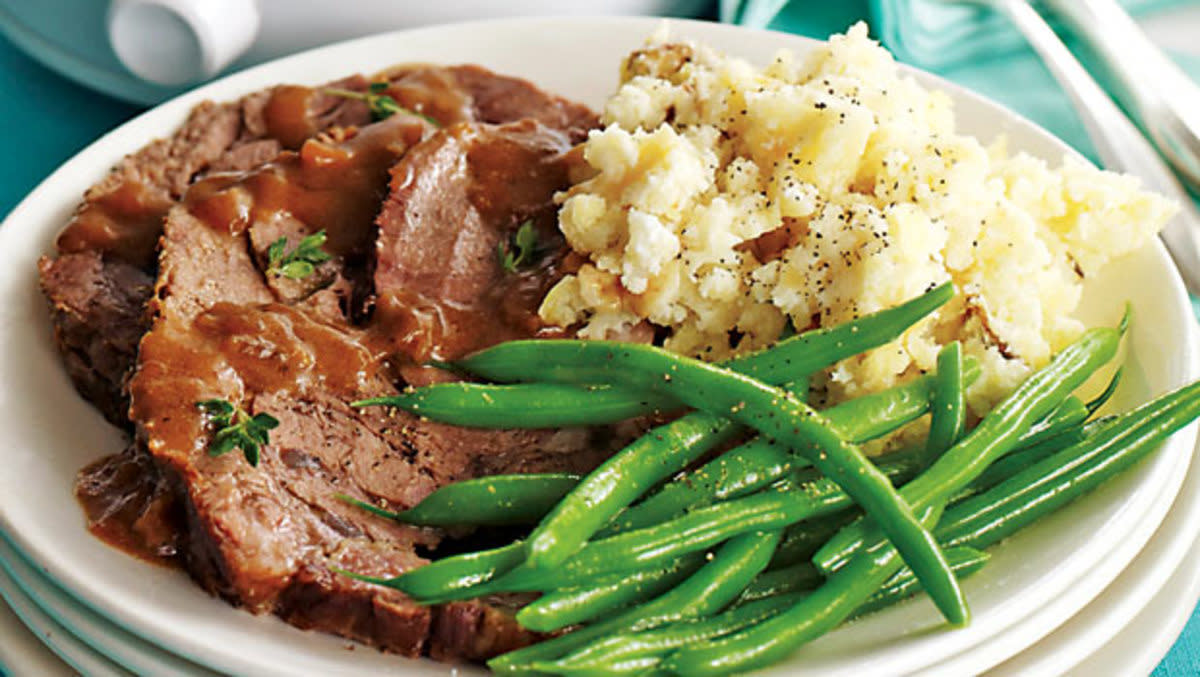 <p>Alice Knisley Matthias</p><p>There is a reason this easy recipe went viral—it's delicious!</p><p><strong>Get the recipe: <a href="https://parade.com/843061/aliceknisleymatthias-2/try-the-mississippi-pot-roast-recipe-gone-viral/" rel="nofollow noopener" target="_blank" data-ylk="slk:Mississippi Pot Roast;elm:context_link;itc:0;sec:content-canvas" class="link rapid-noclick-resp">Mississippi Pot Roast</a></strong></p>