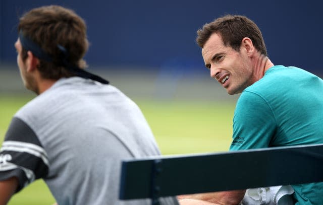 Andy Murray (right) and Cameron Norrie