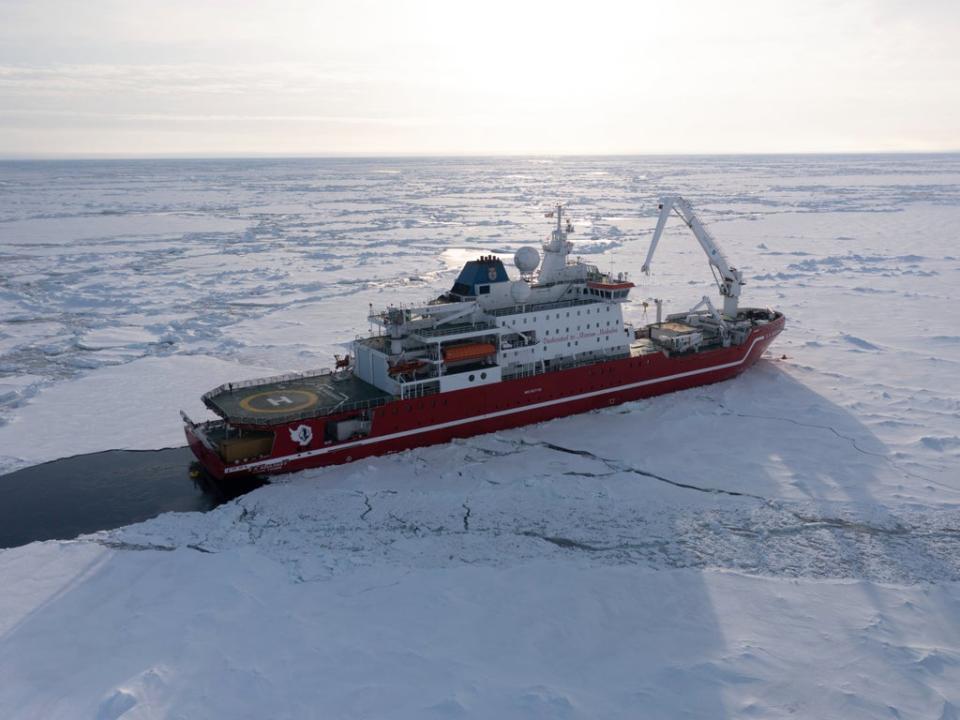 Polar research vessel SA Agulhas II on the expedition to find the wreck of Endurance (PA)