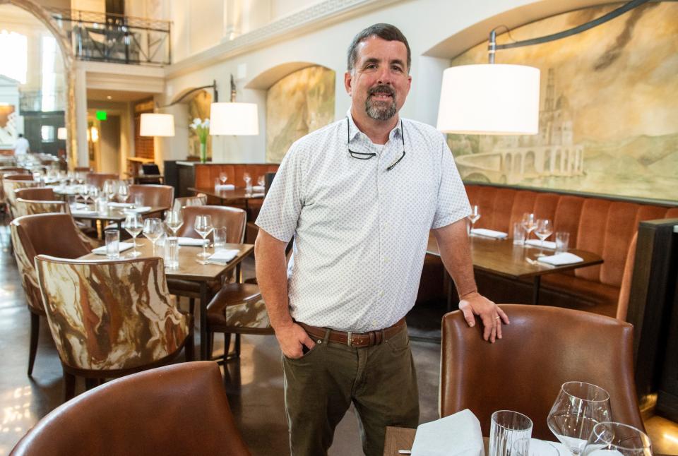 Jud Blount stands in the newly opened Ravello Ristorante in Montgomery on July 8, 2022.