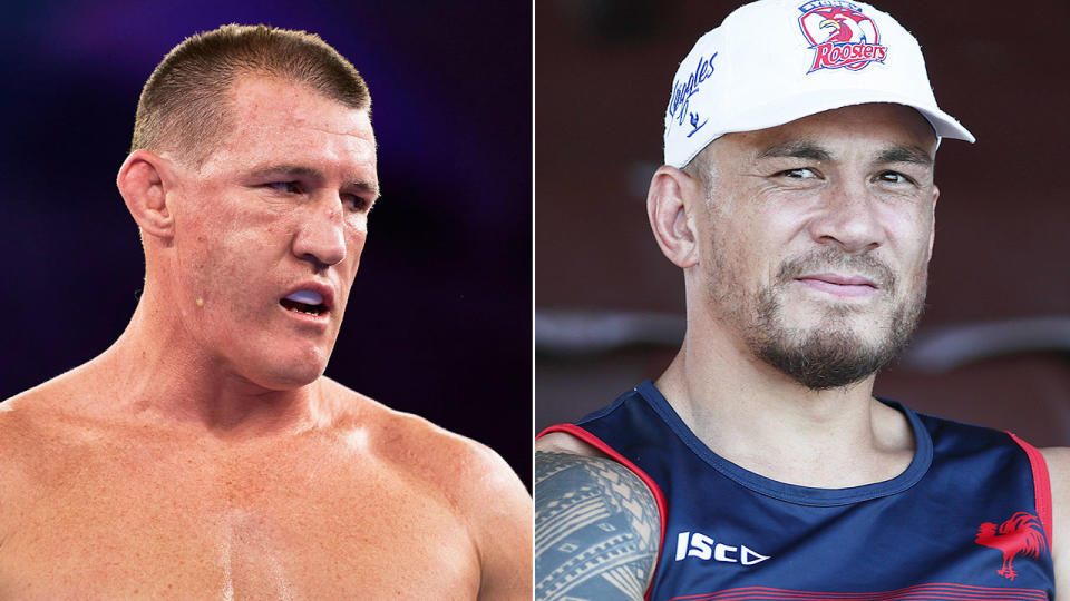 Pictured here, Paul Gallen and Sonny Bill Williams.