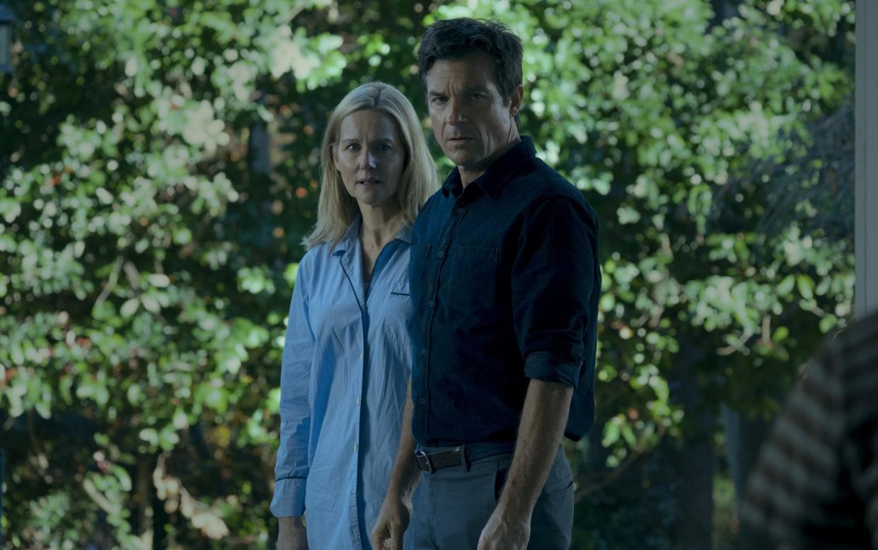 Laura Linney as Wendy Byrde and Jason Bateman as Martin 'Marty' Byrde in Ozark - Netflix/Steve Dietl