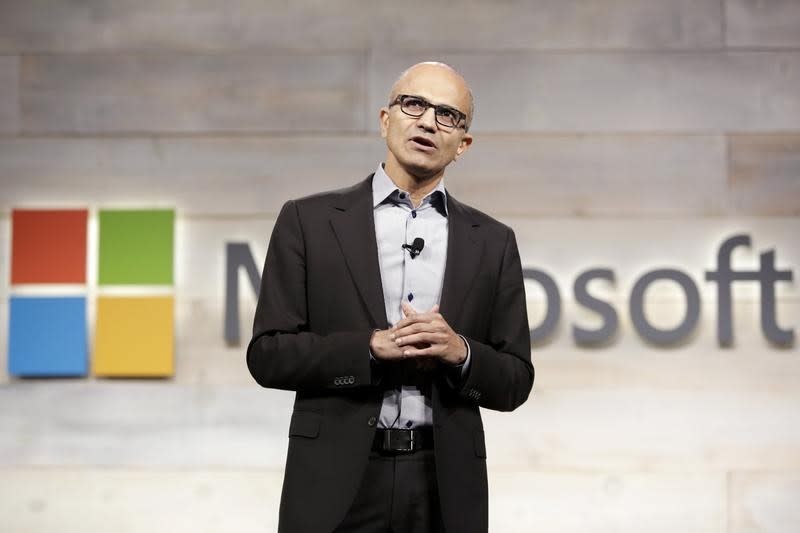 Microsoft Corp Chief Executive Satya Nadella speaks at his first annual shareholders' meeting in Bellevue, Washington December 3, 2014. REUTERS/Jason Redmond