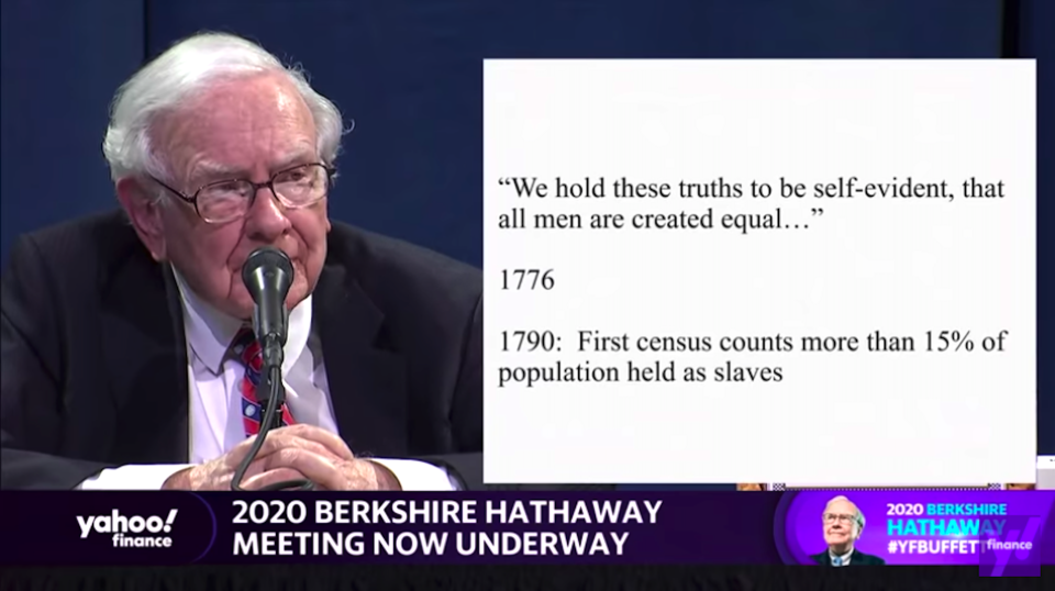 Warren Buffett, chairman and CEO of Berkshire Hathaway, gave a critical lesson about investing. (Yahoo Finance)