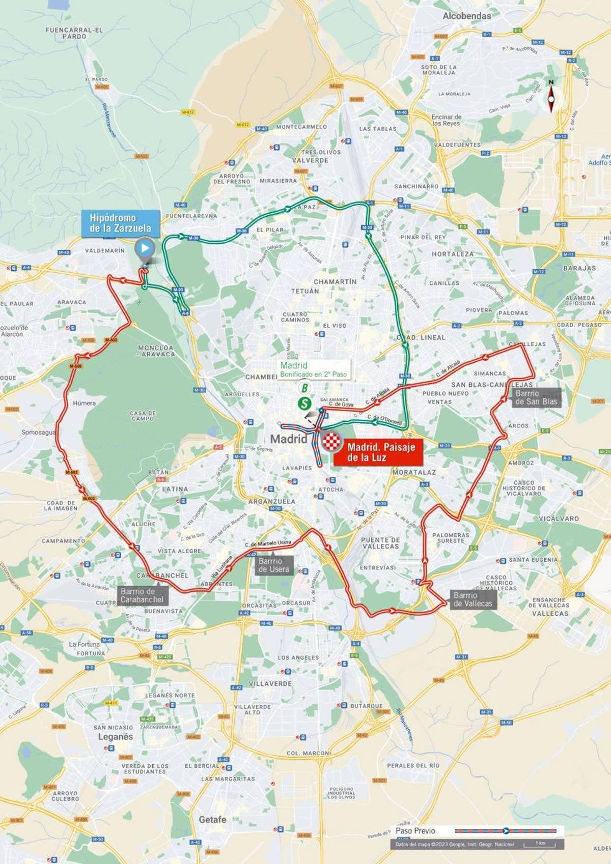 La Vuelta a Espana 2023 – stage 21 map (LaVuelta)