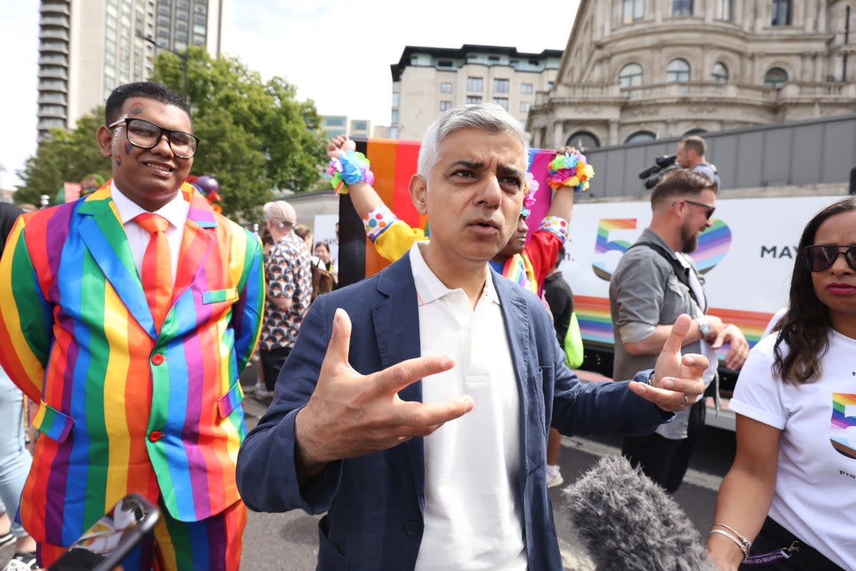 Mayor of London Sadiq Khan said the Metropolitan Police had been ‘sensitive’ to concerns (James Manning/PA) (PA Wire)