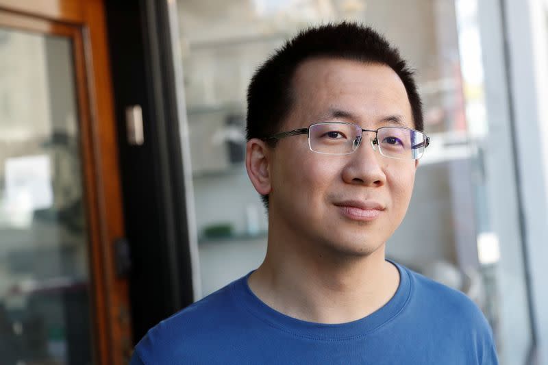 Zhang Yiming, founder and global CEO of ByteDance, poses in Palo Alto, California