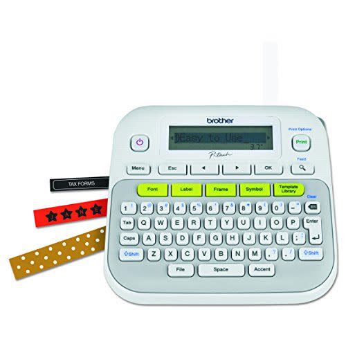 5) Brother P-touch Easy-to-Use Label Maker