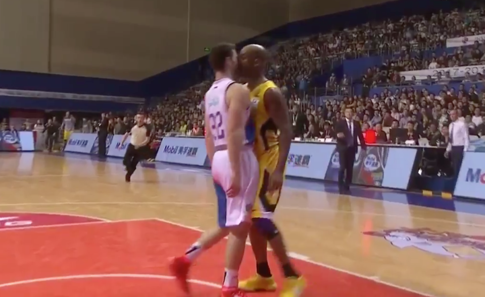 Jimmer Fredette and Stephon Marbury get to know each other.