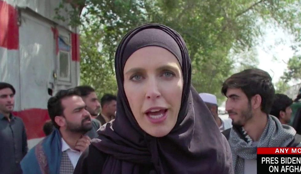 CNN reporter Clarissa Ward on the streets of Kabul after the Taliban took control of Afghanistan. (CNN)