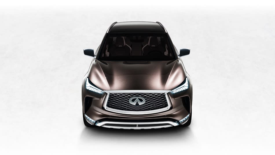 向Lexus NX下戰帖，Infiniti QX50概念車在底特律初秀拳頭