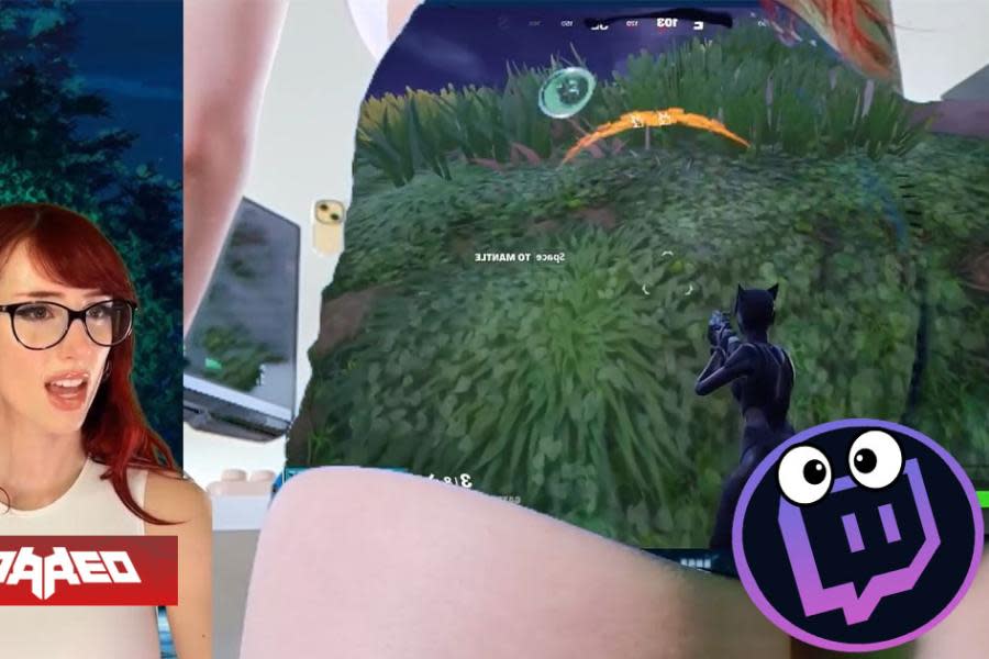 Streamer de TWITCH usa su trasero como pantalla para transmitir sus directos de Fortnite y espectadores quedan impactados "Esta es la cosa más loca que he visto en Twitch"