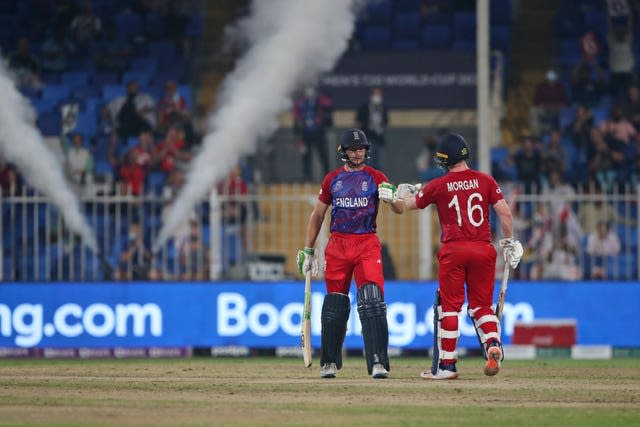 Jos Buttler, left, and Eoin Morgan