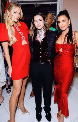 <p>Rony Alwin</p> From left: Paris Hilton, Morgan Wade and Kyle Richards