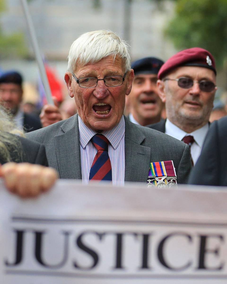 Dennis Hutchings, left, has been at the forefront of a campaign calling for an end to prosecutions of veterans who served during the Troubles (PA) (PA Archive)