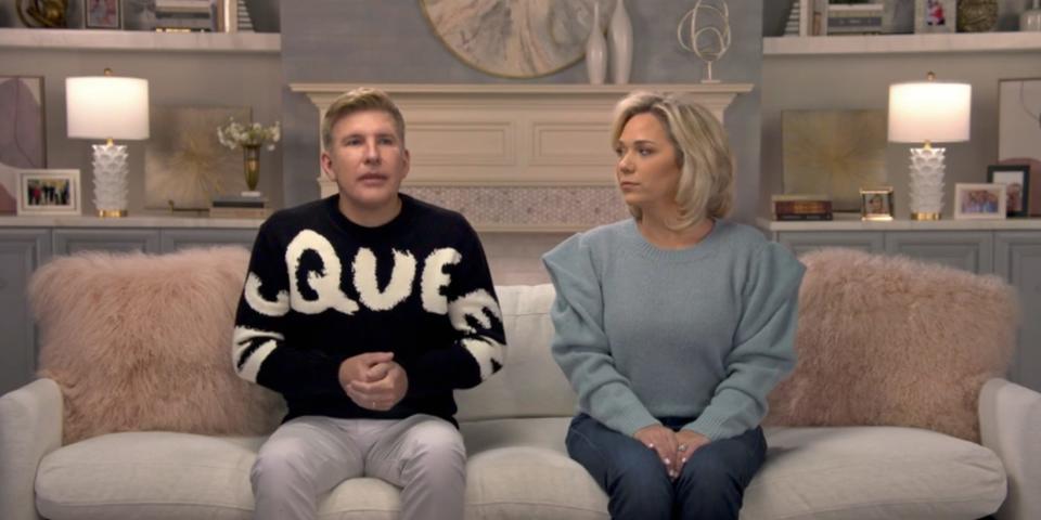 Todd Chrisley, Harvey Hughes, and Julie Chrisley in season 10, episode four of "Chrisley Knows Best."