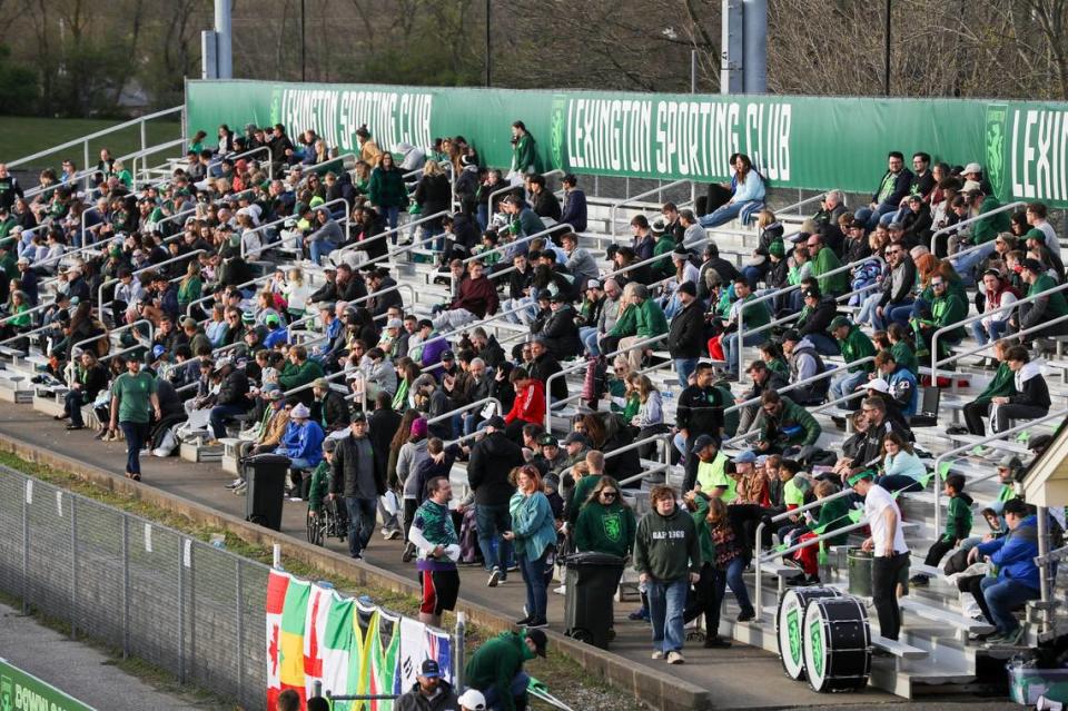 Lexington Sporting Club has attracted an average of 2,637 fans for its first three games at its temporary home in Georgetown.