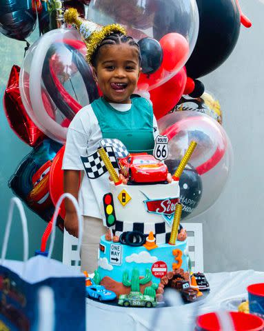 <p>Usher/Facebook</p> Sire's third birthday