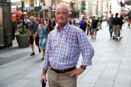 Jay Kallio, 61, a transgender man stands for a portrait in Manhattan, New York, U.S., September 8, 2016. REUTERS/Shannon Stapleton