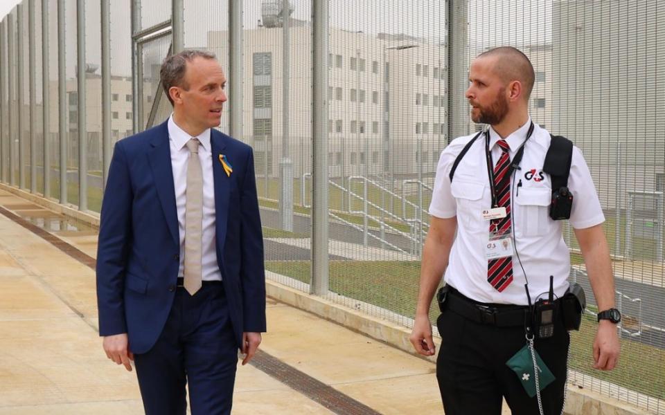 Dominic Raab Justice Secretary prisons law and order - John Lawrence for The Telegraph