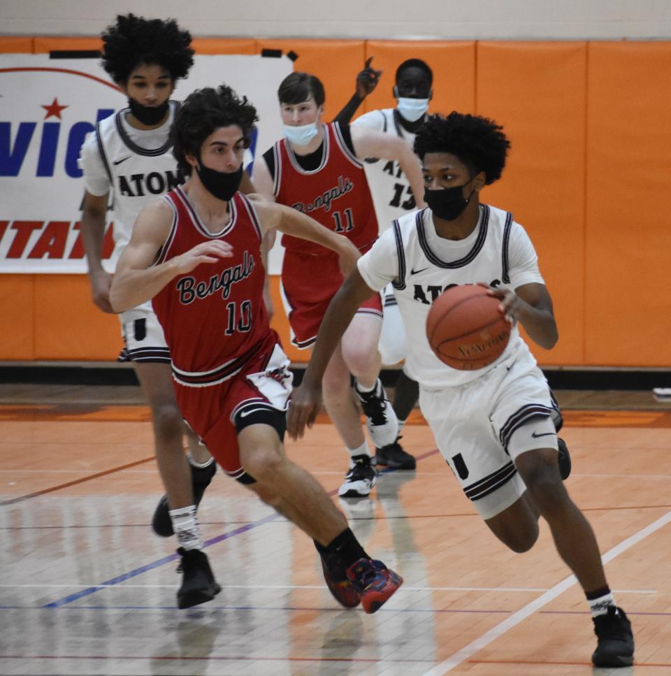 Utica Academy of Science takes on Tamarac on Wednesday, Dec. 29, 2021 at Rome Free Academy in a holiday tournament. Tamarac won 64-57 to hand UAS its first loss of the season.