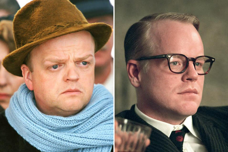 Other version: <i>Infamous</i>. Phillip Seymour Hoffman bagged a Best Actor Oscar playing author Truman Capote in the 2005 film <i>Capote</i> which was unfortunate for Toby Jones who was tasked with playing the same part in the movie <i>Infamous</i> the following year.