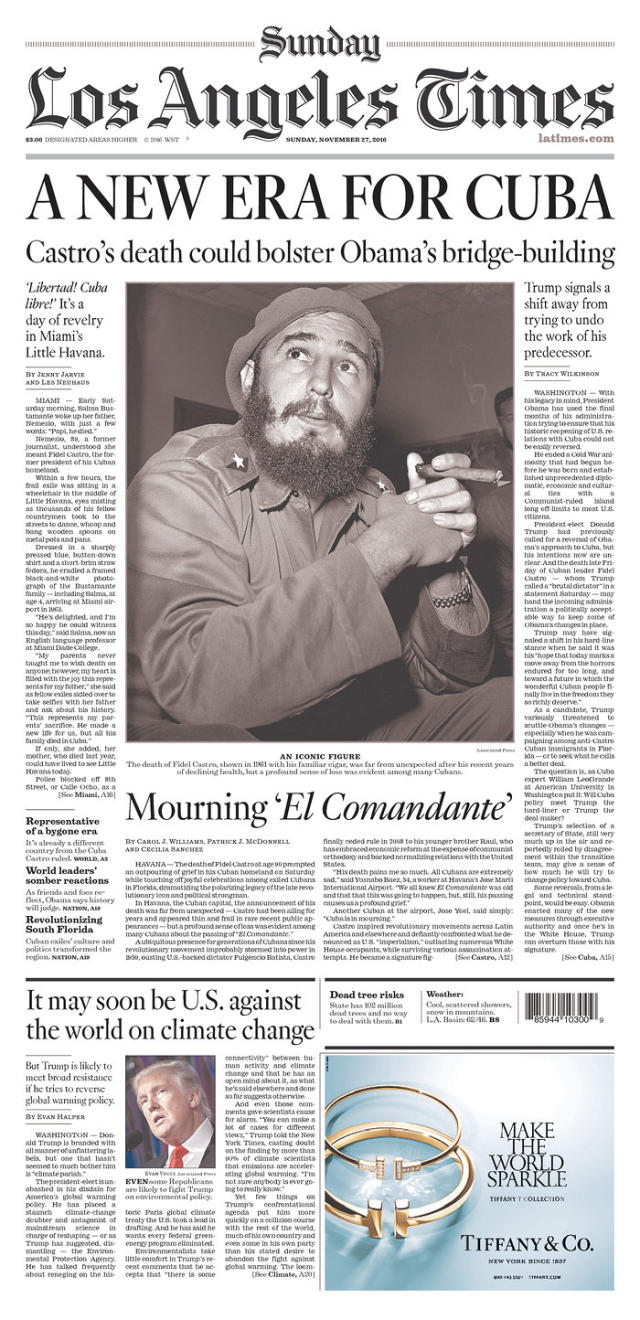 The death of Fidel Castro (6 letters) – The Denver Post