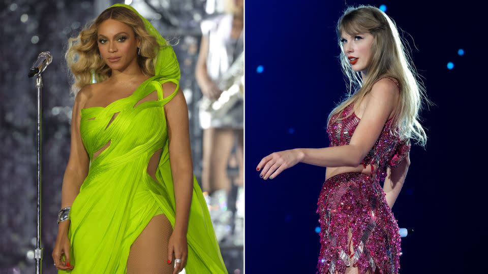 Beyoncé and Taylor Swift. - Getty Images