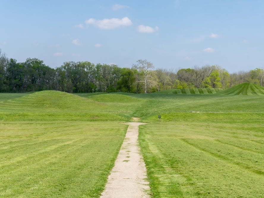 Hopewell Culture National Historical Park with earthworks and burial mounds from indigenous peoples who flourished from about 200 BC to AD 500.