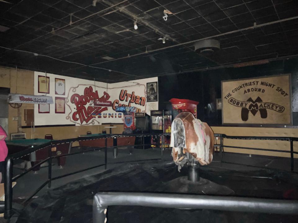 Once construction is complete, the mechanical bull will move to the new building and will even have its own room.